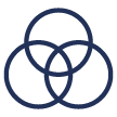 three circle sequer icon