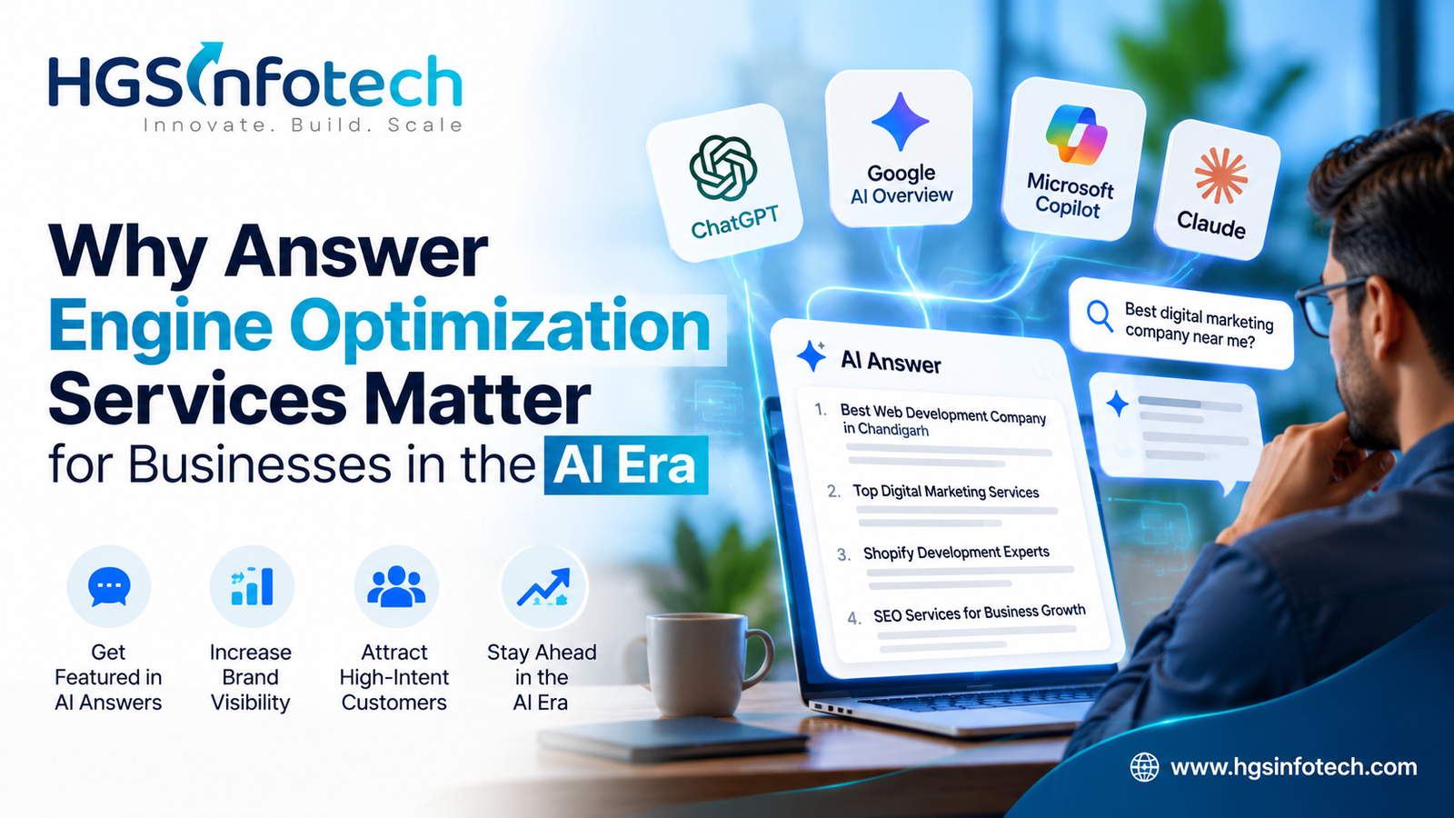 Why Answer Engine Optimization Services Matter for Businesses in the AI Era – HGS Infotech